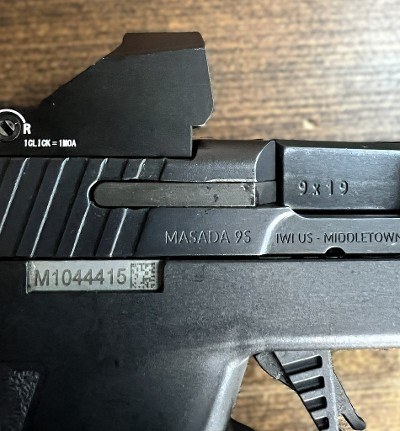 IWI MASADA SLIM 9MM LUGER (9X19 PARA) - Image 3 of 6
