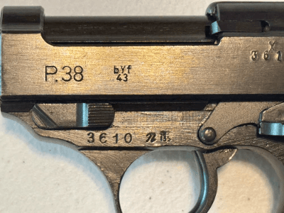 WALTHER P.38 BYF43 Mfg. 1943 Matching Eagle/135 9MM LUGER (9x19 PARA) - Image 9 of 25