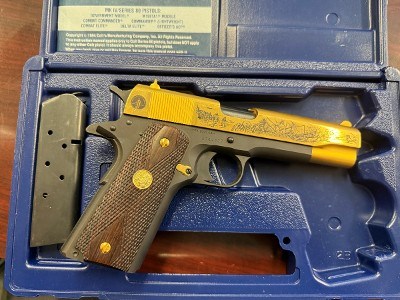 COLT SERIES 80 USMC VICTORY IN THE PACIFIC .45 ACP - Image 4 of 5