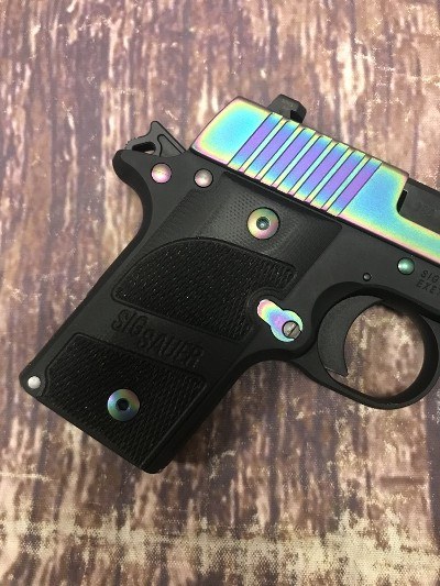 SIG SAUER P238 Titanium Rainbow.380 ACP - Image 6 of 6