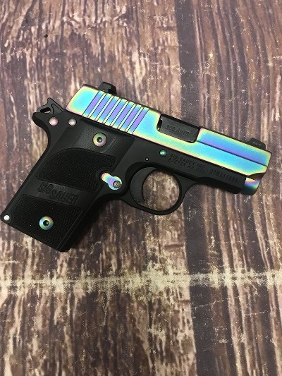 SIG SAUER P238 Titanium Rainbow.380 ACP - Image 5 of 6