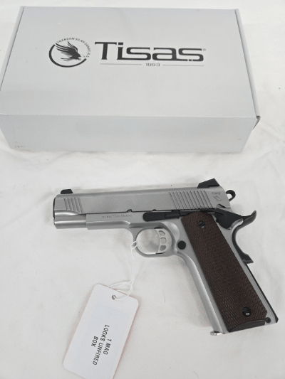 TISAS 1911 Carry Zig M45 Stainless w/Magazine, Original Box, Manuals .45 ACP - Image 1 of 7