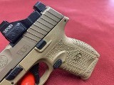 FN 509 SUB COMPACT FDE 9MM MOS VIPER RED DOT 9MM LUGER (9x19 PARA) - Image 6 of 7