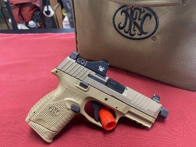 FN 509 SUB COMPACT FDE 9MM MOS VIPER RED DOT 9MM LUGER (9x19 PARA) - Image 1 of 7