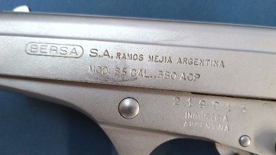 BERSA MOD 85 .380 ACP - Image 3 of 7