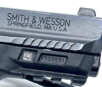 SMITH & WESSON M&P380 SHIELD EZ MANUAL THUMB SAFETY .380 ACP - Image 4 of 8