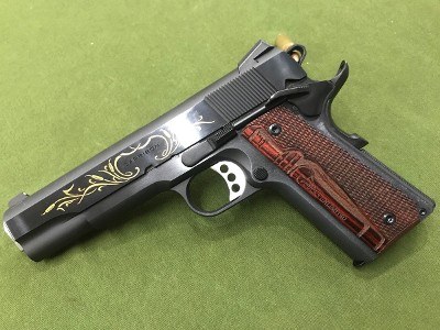SPRINGFIELD ARMORY 1911 GARRISON BLUED ENGRVER .45 ACP - Image 4 of 5