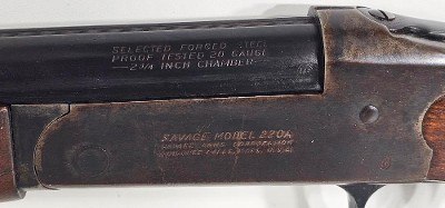 SAVAGE ARMS 220A 20 GA - Image 3 of 10