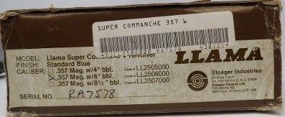 LLAMA Super-Comanche .357 MAG - Image 2 of 8