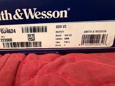 SMITH & WESSON SD9VE9MM LUGER (9x19 PARA) - Image 4 of 4