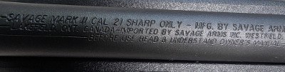SAVAGE ARMS MARK II F .21 SHARP - Image 2 of 7