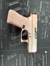 GLOCK G43X CUSTOM ENGRAVED 9MM LUGER (9X19 PARA) - 2 of 4