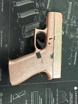 GLOCK G43X CUSTOM ENGRAVED 9MM LUGER (9X19 PARA) - 1 of 4