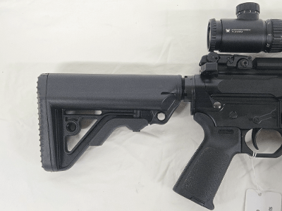 ROCK RIVER ARMS LAR-BT9G w/Vortex Scope, Flip Up Sights, Vertical Grip, Magazine 9MM LUGER (9x19 PARA) - Image 3 of 12