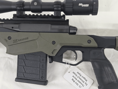 SAVAGE ARMS Axis MDT Chassis Precision w/Sig Scope, Threaded Barrel, Magazine .308 Win - Image 13 of 13