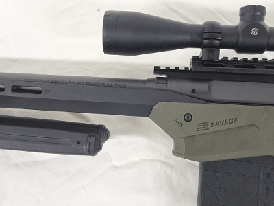 SAVAGE ARMS Axis MDT Chassis Precision w/Sig Scope, Threaded Barrel, Magazine .308 Win - Image 2 of 13