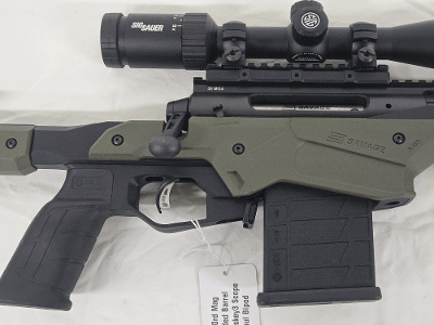SAVAGE ARMS Axis MDT Chassis Precision w/Sig Scope, Threaded Barrel, Magazine .308 Win - Image 6 of 13
