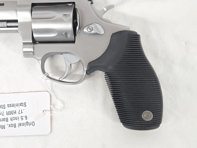 TAURUS Tracker Stainless w/Original Box .17 HMR - Image 4 of 10