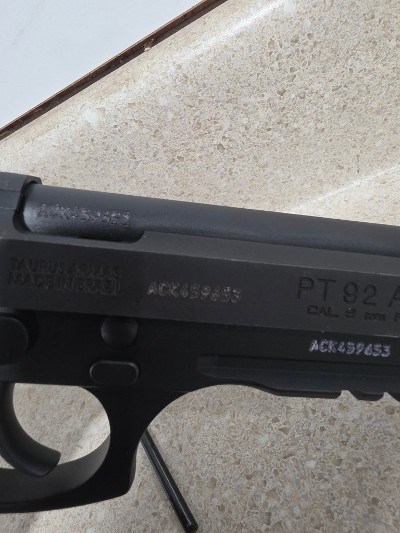 TAURUS PT92 9MM LUGER (9x19 PARA) - Image 9 of 13