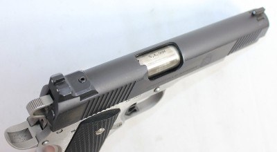 SPRINGFIELD ARMORY SPRINGFIELD ARMORY RONIN 1911 9MM 5" BBL STAINLESS BLUED TWO-TONE W/ 3-MAGS 9MM LUGER (9x19 PARA) - Image 3 of 7
