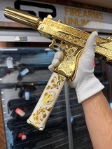 MASTERPIECE ARMS, INC. Iron Monkey 24k Gold Plated Pistol 1 of 50 Limited Drop EZ MAC & CHEESE 9MM LUGER (9x19 PARA) - Image 3 of 3