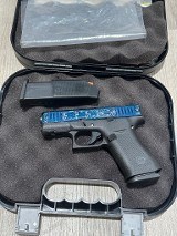 GLOCK g43x blue pvd engraved 9MM LUGER (9x19 PARA)