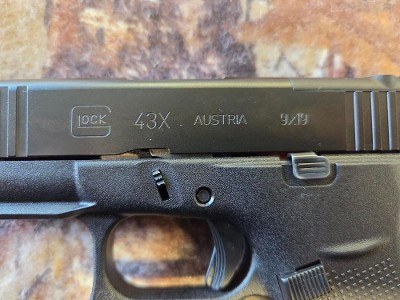 GLOCK 43X MOS 9MM LUGER (9x19 PARA) - Image 5 of 6