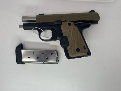 KIMBER MICRO 9 DESERT TAN W/CRIMSON TRACE 9MM LUGER (9x19 PARA) - Image 3 of 5