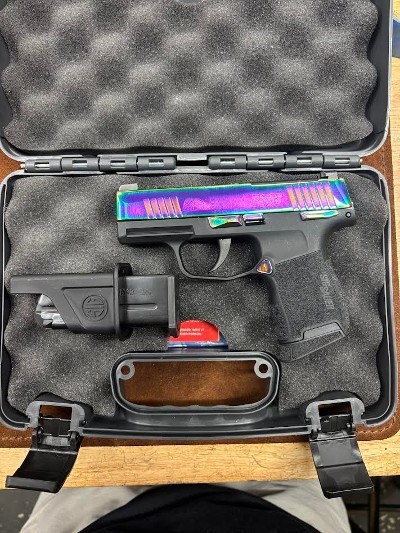SIG SAUER P365-380 (MANUAL SAFETY) [RAINBOW TITANIUM] .380 ACP - Image 2 of 4