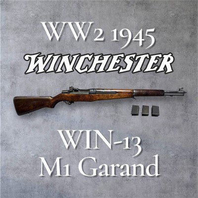 WINCHESTER M1 GARAND WIN 13 WW2 1945 .30-06 SPRG - Image 1 of 20