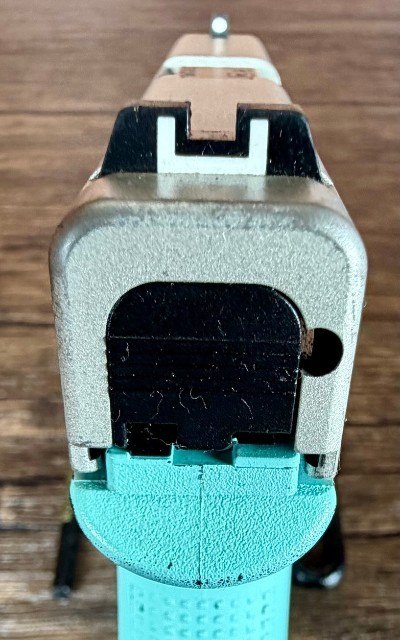 GLOCK 43, G43 9mm 3.41" Tiffany Blue/Silver with Taran Tactical Mag 9MM LUGER (9x19 PARA) - Image 5 of 9