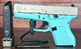 GLOCK 43, G43 9mm 3.41" Tiffany Blue/Silver with Taran Tactical Mag 9MM LUGER (9x19 PARA) - Image 8 of 9