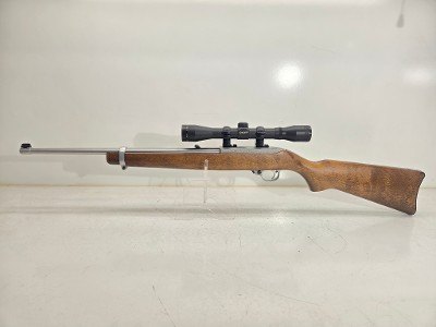 RUGER 10/22 Stainless & Wood Simmons Scope .22 LR - Image 1 of 10