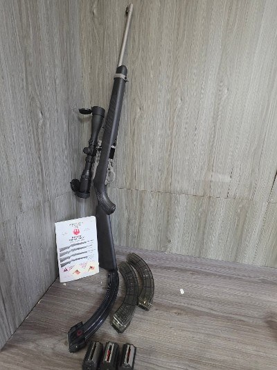 RUGER 10/22 STAINLESS .22LR/.22MAG - Image 1 of 7