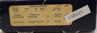 SMITH & WESSON 686 .357 MAG - Image 2 of 8