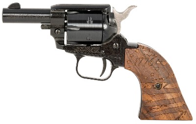 HERITAGE MFG. BARKEEP 1776 FLAG ENGRAVED WOOD GRIPS .22 LR - Image 1 of 3