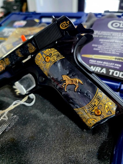 COLT 1911 Government Aztec Empire Model 70 1 of 500 .38 SUPER - Image 4 of 10