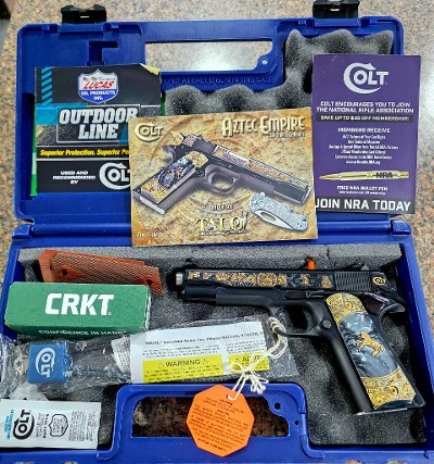 COLT 1911 Government Aztec Empire Model 70 1 of 500 .38 SUPER - Image 1 of 10