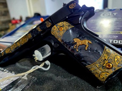 COLT 1911 Government Aztec Empire Model 70 1 of 500 .38 SUPER - Image 2 of 10