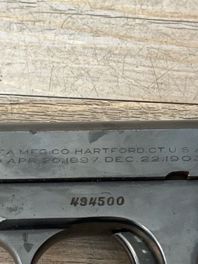 COLT 1903 .32 RIMFIRE - Image 3 of 10