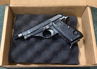 BERETTA 70 w/ 1/2x28 Thread Adapter .32 ACP - Image 2 of 2