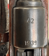MAUSER Oberndorf Kar98 "42" 8mm Mauser 1939 WaA63 All Matching w/Cleaning Rod & Muzzle Protector 8MM MAUSER - Image 16 of 24