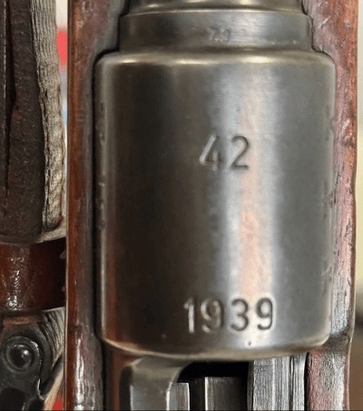 MAUSER Oberndorf Kar98 "42" 8mm Mauser 1939 WaA63 All Matching w/Cleaning Rod & Muzzle Protector 8MM MAUSER - Image 16 of 24