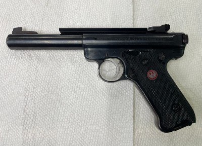RUGER MARK III TARGET W/ RAIL .22 CAL - Image 1 of 6