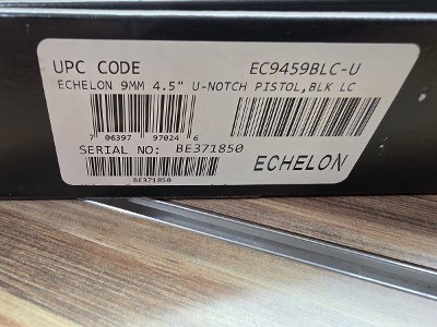 HS PRECISION INC. Echelon 9MM LUGER (9x19 PARA) - Image 10 of 10