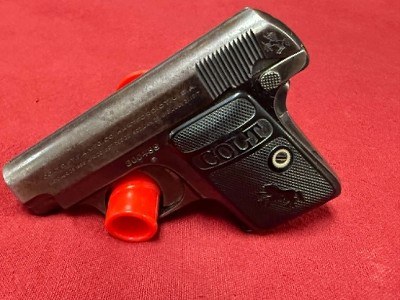 COLT MODEL M1908 MADE 1921 HAMMERLESS .25 AUTO .25 - Image 4 of 7
