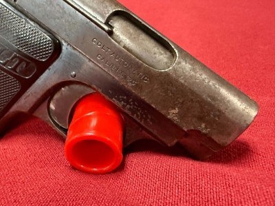 COLT MODEL M1908 MADE 1921 HAMMERLESS .25 AUTO .25 - Image 3 of 7