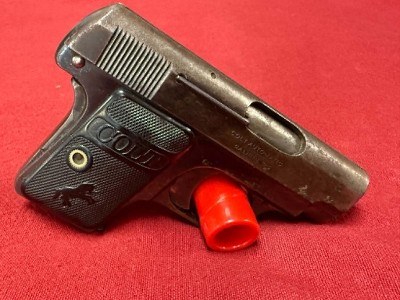 COLT MODEL M1908 MADE 1921 HAMMERLESS .25 AUTO .25 - Image 1 of 7