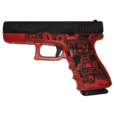 GLOCK G19 GEN3 (GEORGIA RED CUSTOM) 9MM LUGER (9X19 PARA) - Image 1 of 1