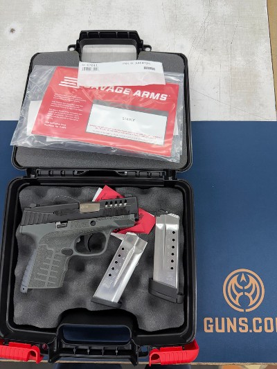 SAVAGE ARMS STANCE GRAY NIGHT SIGHTS 9MM LUGER (9X19 PARA) - Image 1 of 7